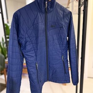 Women's Navy Packable Puffer Jacket size Small